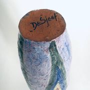 Vintage Handmade Art Studio Pottery Vase, 1980s