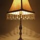 Lampe vintage or et pampilles