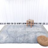 4x7 Blue & Gray Moroccan Area Rug 133x226Cm SK 240769