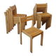 Set of beech chairs