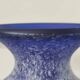 Vintage cobalt blue powdered glass amphora vase