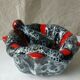 Mortar and pestle in ceramic Vallauris fat vintage lava years 1960