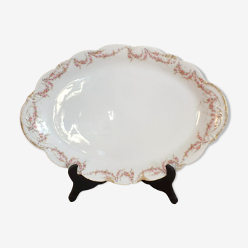 Plat ovale en porcelaine de Limoges par Théodore Haviland