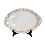 Large oval porcelain dish from Limoges by Théodore Haviland