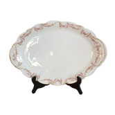 Large oval porcelain dish from Limoges by Théodore Haviland
