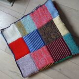 Wool patchwork blanket