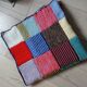 Plaid patchwork en laine