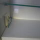 Pharmacy cabinet, 3 mirror doors, double lighting, power outlet and Bakelite switch