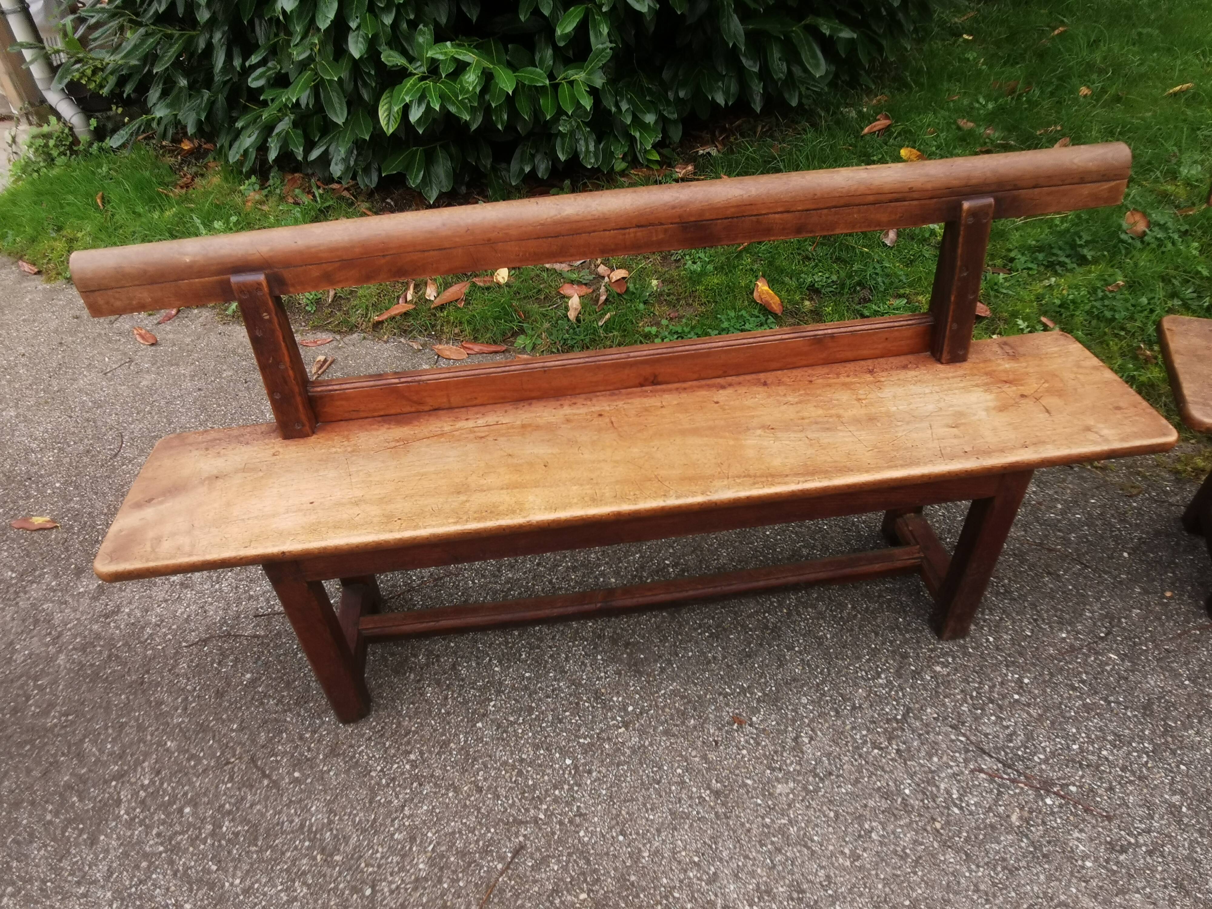 Pair of antique benches, 19th century