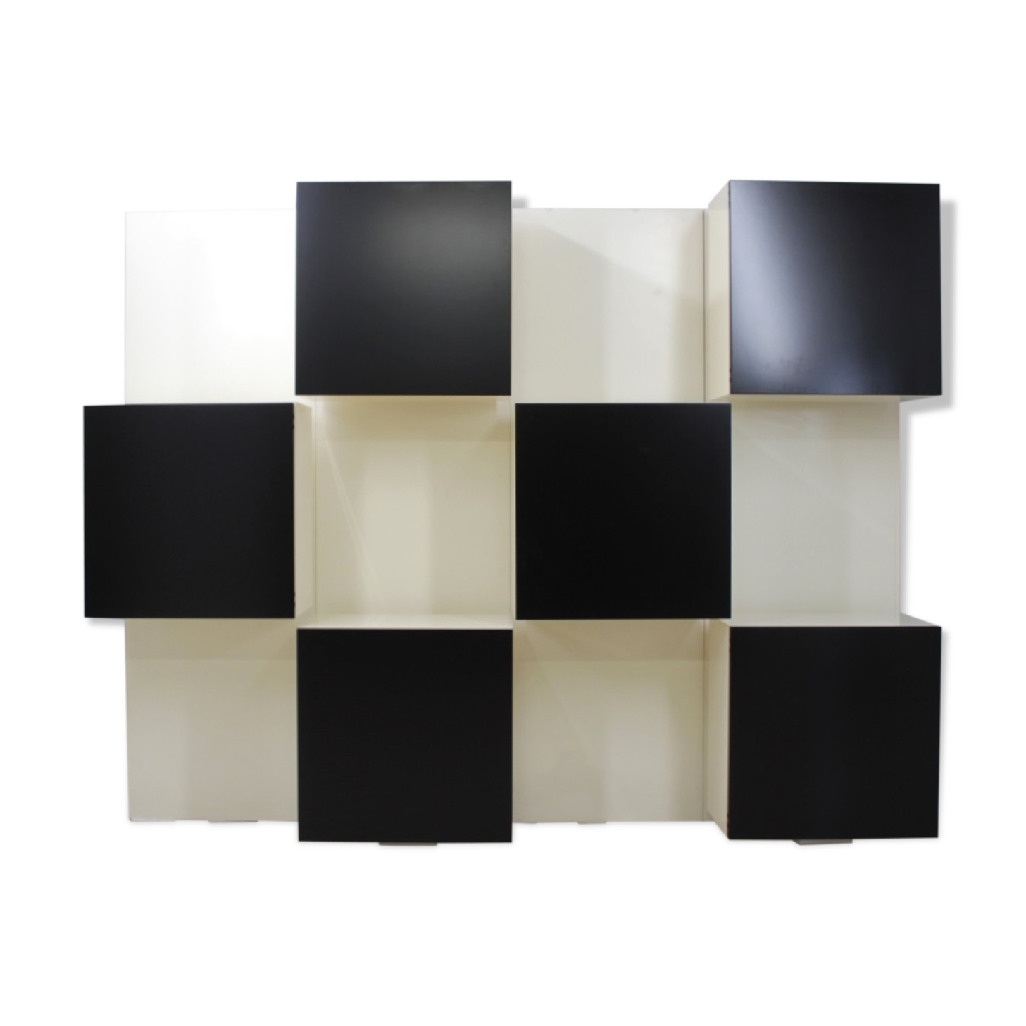 Backlit Bookcase Roberto Monsani for Acerbis 1970s