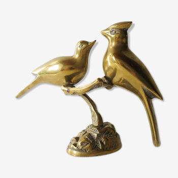 Couple brass birds