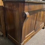 Walnut sideboard marble top 19th