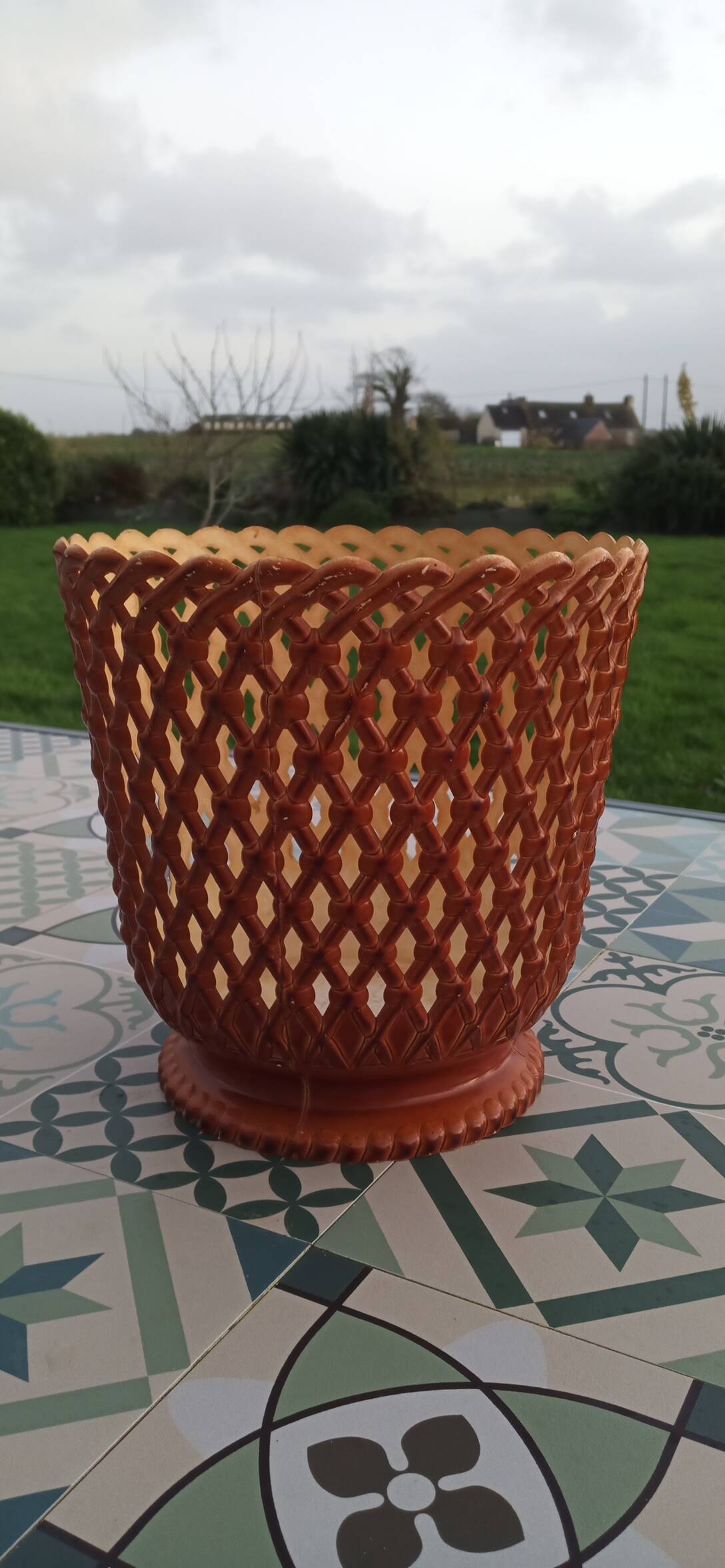 Syla vintage plant pot