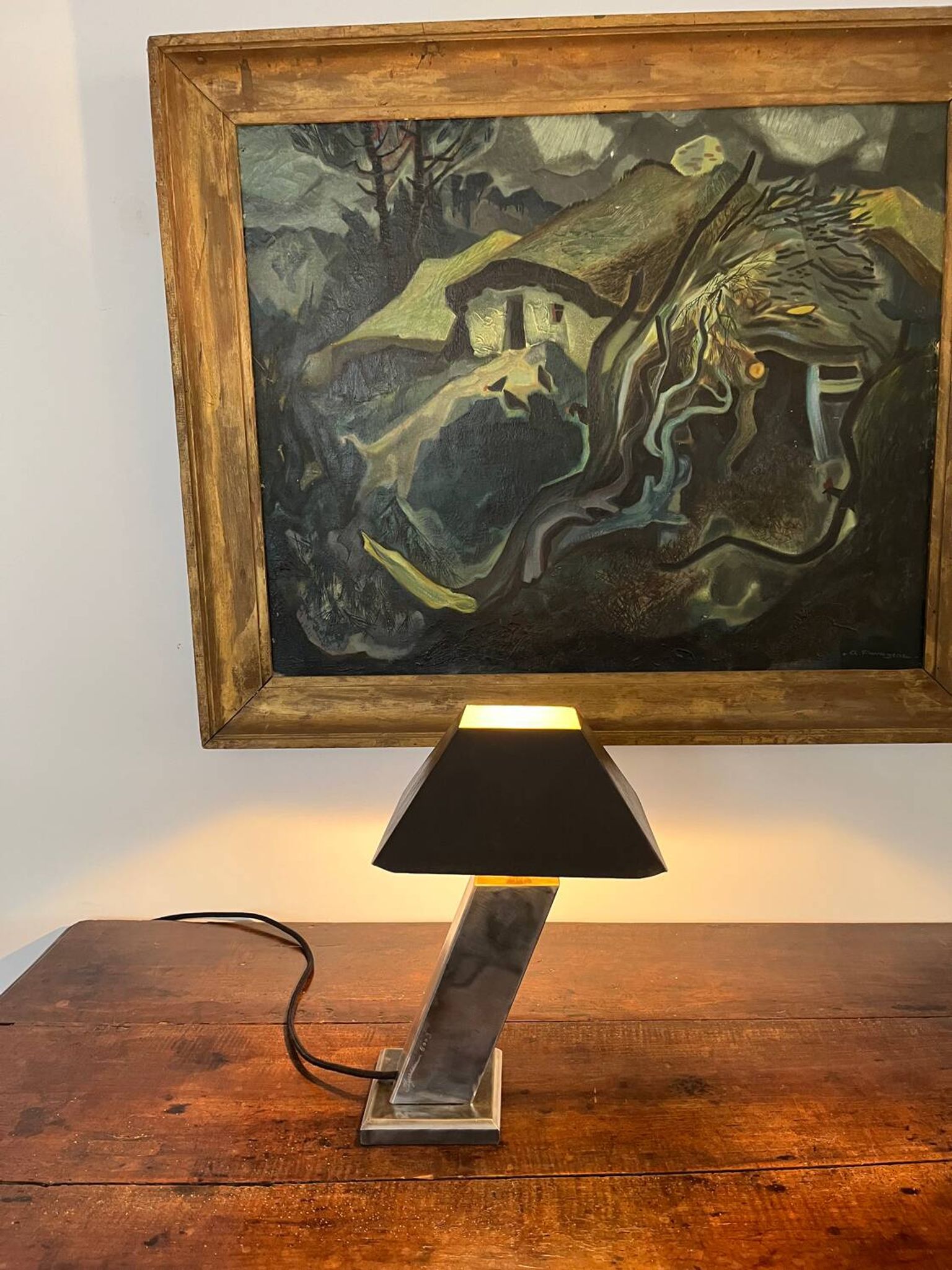 Lampe de bureau en acier