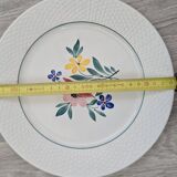 4 Fabiola Digoin Sarreguemines dinner plates