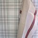 Torchon ancien chevrons bandes rouge vert