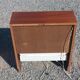 Pair of design bedside tables in orange resin rosewood with white melamine from the 70s