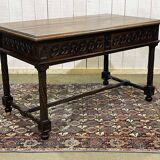 Late 19th century Gothic style oak desk