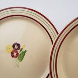 Service 12 assiettes - Gien, modèle Primevères