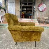 Vintage armchair in moumoute circa 1970