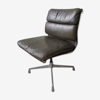 Office chair Eames Soft Pad 1970 Leather Grey