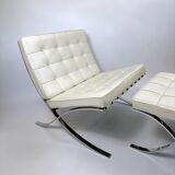 Barcelona chair and ottoman Knoll original — Mies van der Rohe