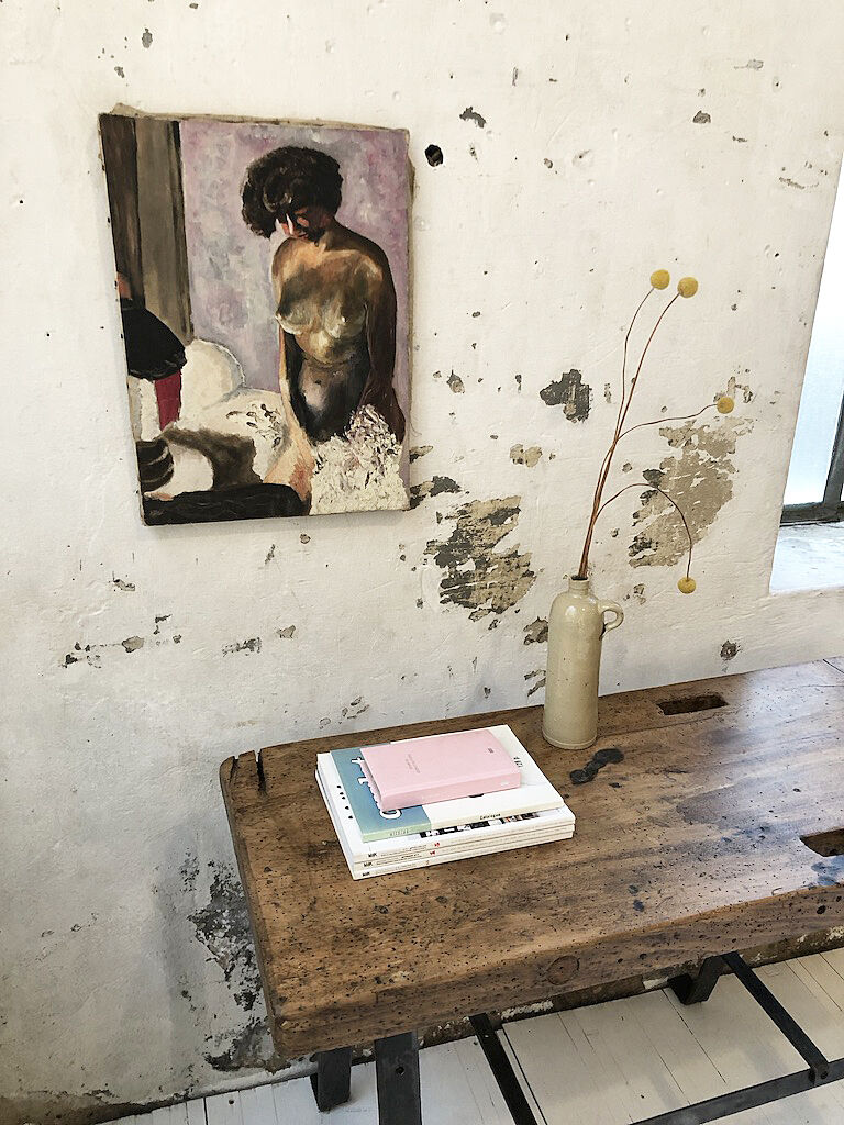 "Naked" oil painting