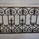 Old cast iron balcony box