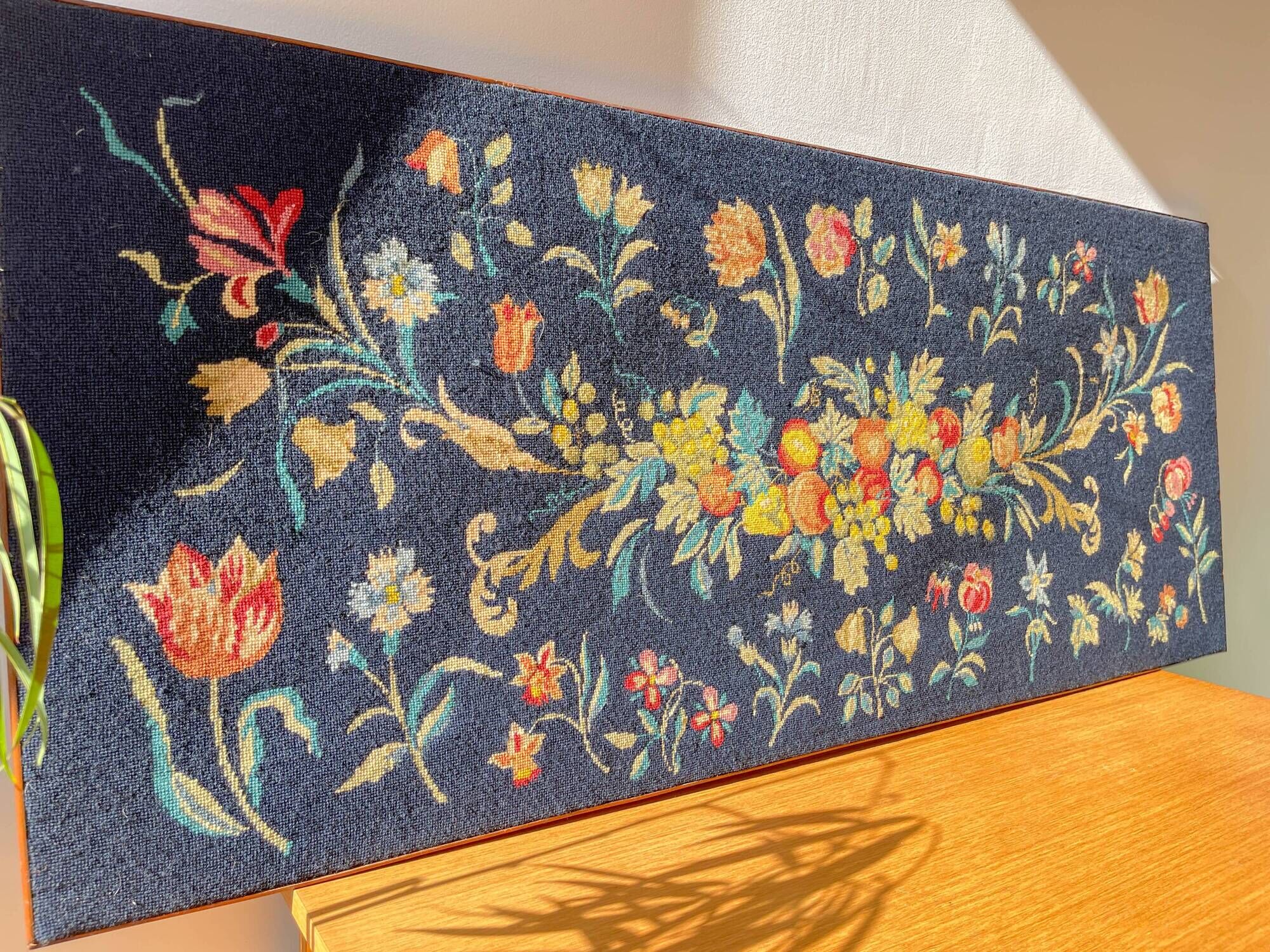 Large vintage floral pattern tapestry, 1970s