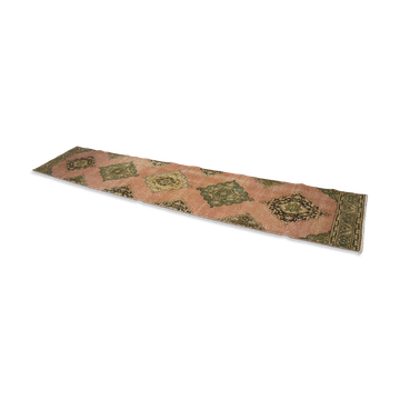 Tapis turc fait main rouge et marron sku 2214