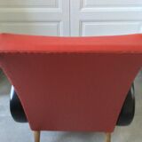 Rock n roll style skai armchair