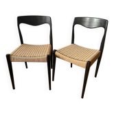 Pair of roped chairs