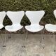 Série de 4 chaises 3107 Arne Jacobsen pour Fritz Hansen