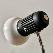 Vintage Massive white and black desk lamp - 1970s