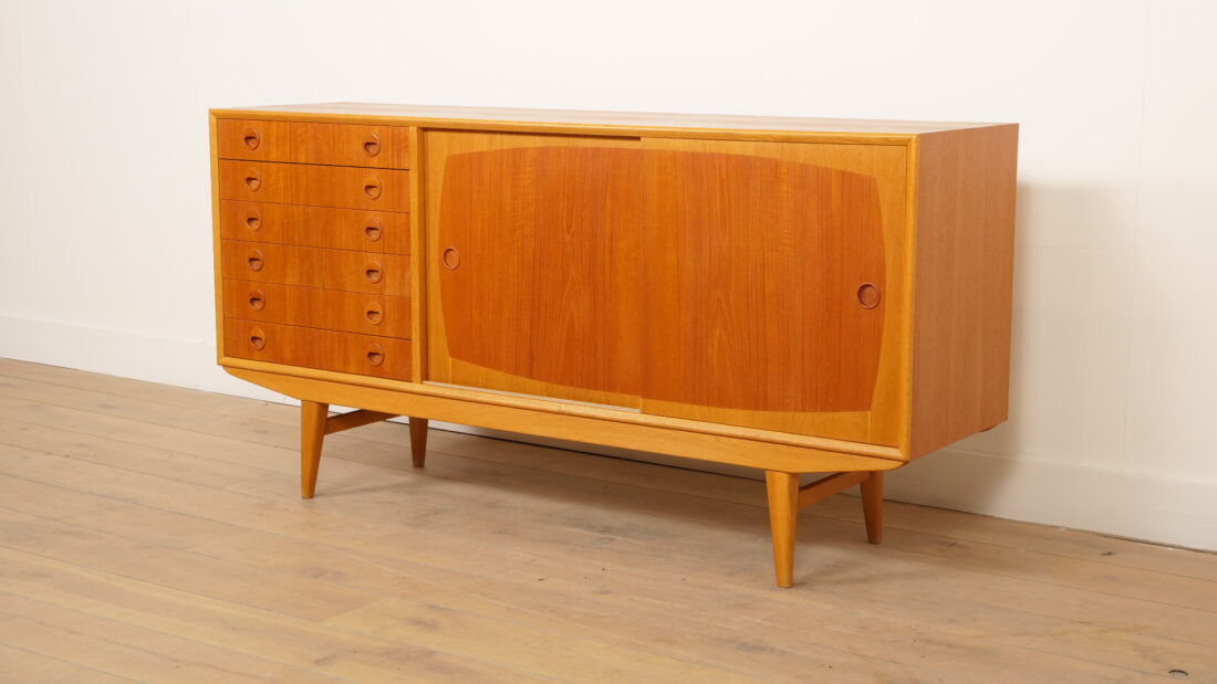 Vintage sideboard | Teak | 160 cm | Model Borgia