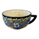 Large antique earthenware cup LONGWY