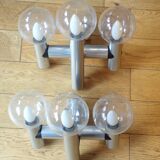 Paire d'appliques space age Kalmar 3 feux
