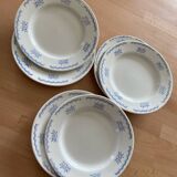 Set of 7 Gien dessert plates PATAY model