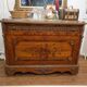 Marquetry commode Napoleon III – Marble top – Gilded bronzes