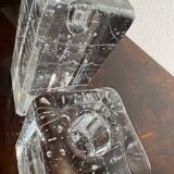 Pair of Archipelago - Litalla candlesticks by Timo Sarpaneva, 1970, Finland, icicle