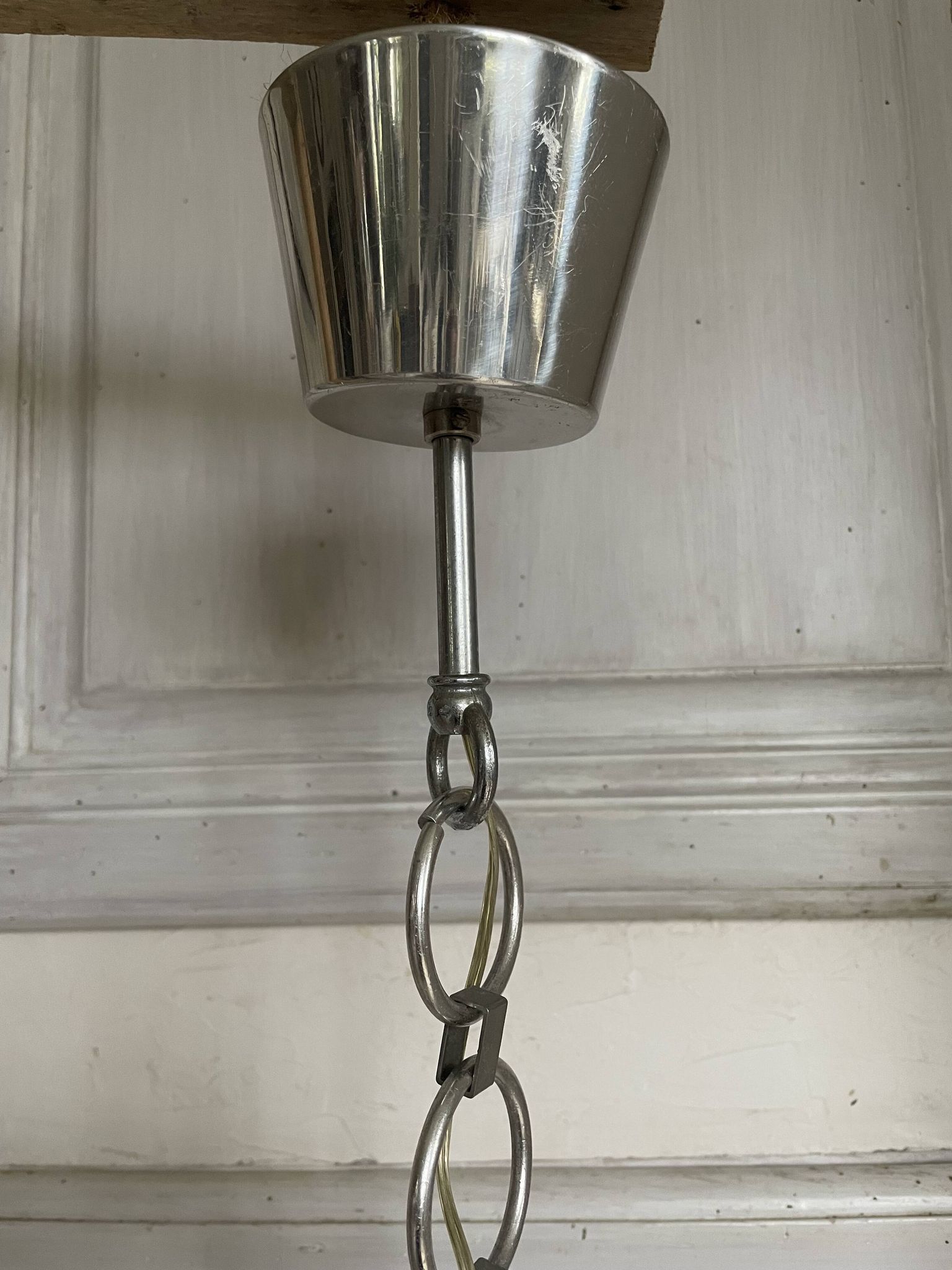 Targetti Sankey vintage opaline pendant light