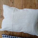 Set of 2 vintage cushions, blue gingham