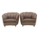 Gio Ponti Midcentury Rare Italian Curved Armchairs "Casa E Giardino" 1936