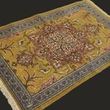 PERSIAN rugs, QOM, Iran - 80 cm x 130 cm, knotted hand, 1970