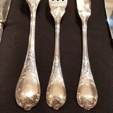 Christofle model marly ménagère silver metal