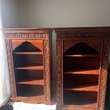 Indonesian handmade solid wood bookcase 161x98x41
