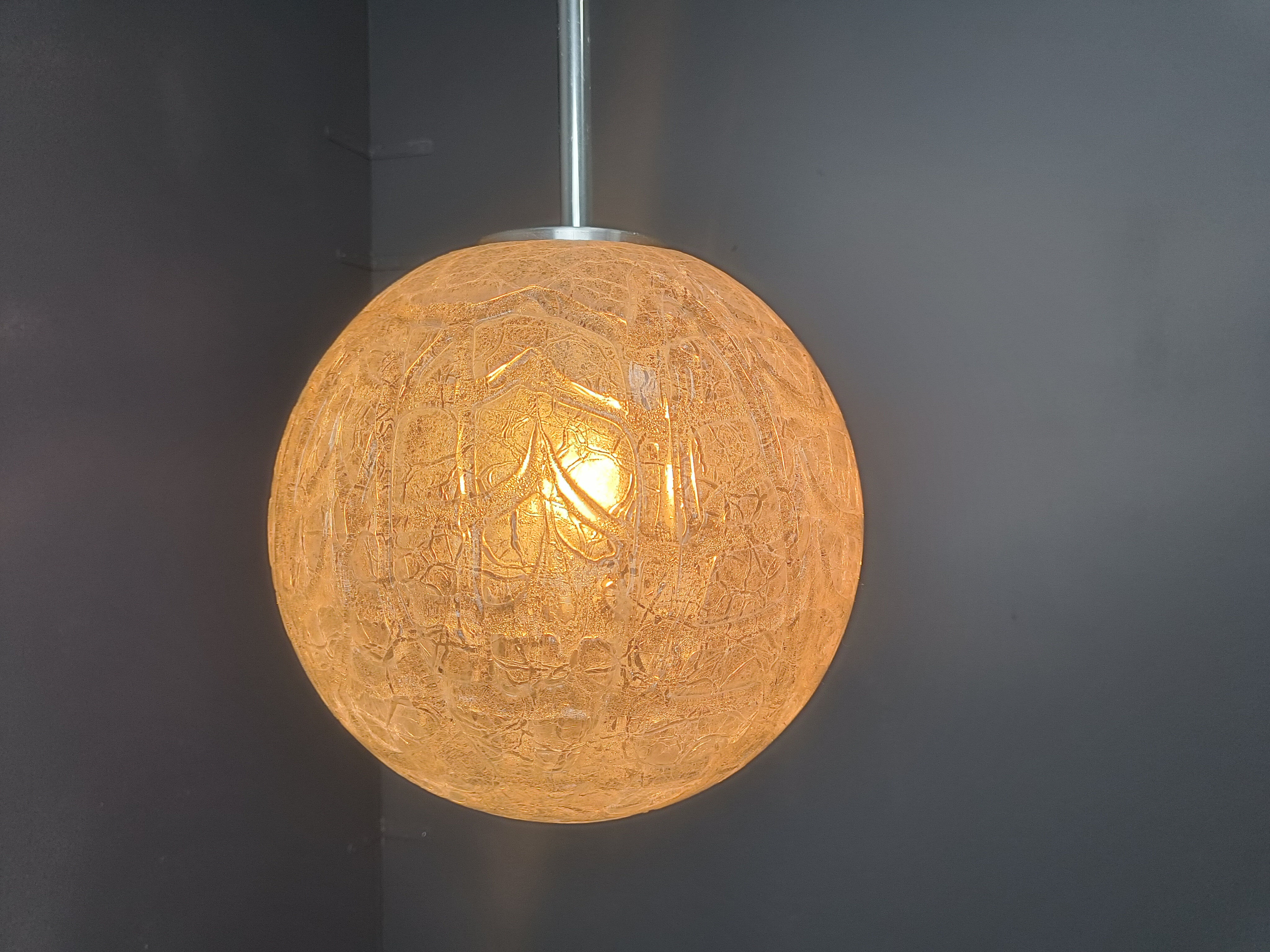 Vintage pendant light by Doria Leuchten, 1960s