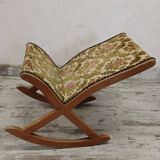 Antique rocking footrest