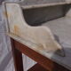 Table de toilette ancienne avec plateau marbre