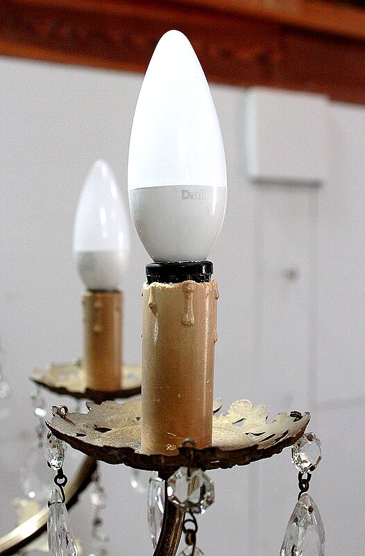 Crystal chandelier mid 20th